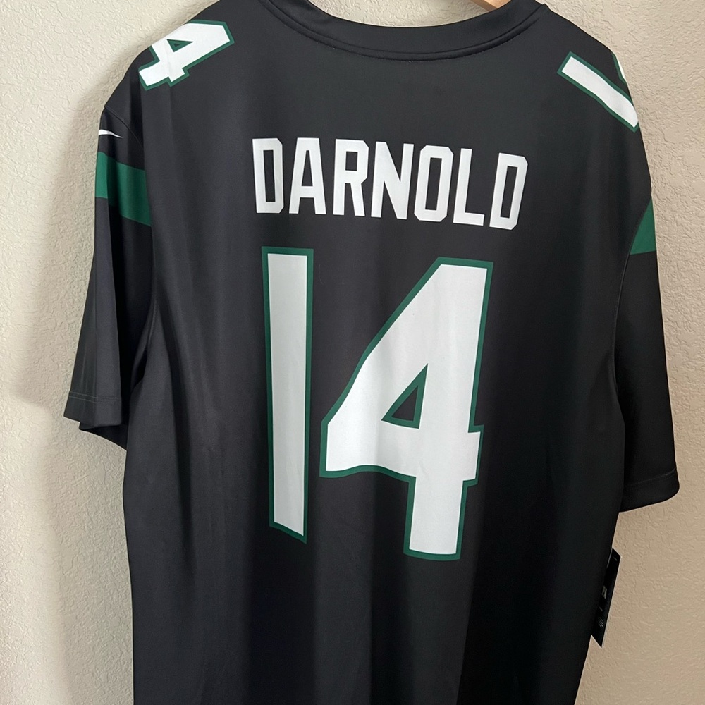 Sam Darnold #14 New York Jets Color Rush Legend Jersey - Stealth Black sz: XL